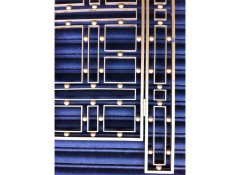 Josef Hoffmann (style of). A good quality pair of iron and gilt security gate - Thumbnail 3