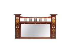 Shapland and Petter. An exhibition quality Arts Crafts mahogany Mirror - Thumbnail 1