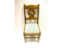 C F A Voysey for Liberty and Co. A rare pair of oak chairs. - Thumbnail 4
