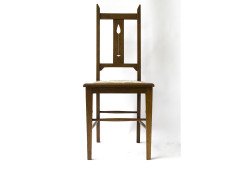 E A Taylor for Wylie and Lochhead. An oak Arts and Crafts chair - Thumbnail 1