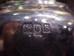 WAS Benson. A rare silver tea pot with wickerwork handle - Thumbnail 7