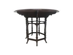 Collinson and Lock. An aesthetic movement seven leg walnut centre table - Thumbnail 1