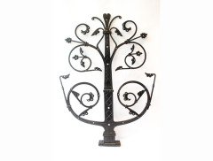 Dr C H Dresser Gothic Revival Iron Door Hinges with Incised Decorative Details - Thumbnail 4
