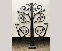 Dr C H Dresser Gothic Revival Iron Door Hinges with Incised Decorative Details - Thumbnail 7