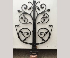Dr. C. Dresser Gothic Revival Iron Door Hinges with Incised Decorative Details - Thumbnail 8