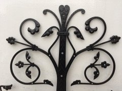 Dr C H Dresser Gothic Revival Iron Door Hinges with Incised Decorative Details - Thumbnail 9