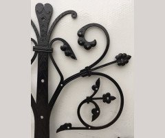 Dr. C. Dresser Gothic Revival Iron Door Hinges with Incised Decorative Details - Thumbnail 10