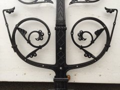 Dr C H Dresser Gothic Revival Iron Door Hinges with Incised Decorative Details - Thumbnail 12