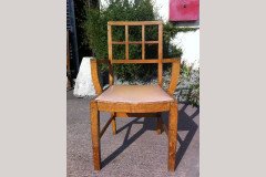 Heals of London. Twelve Lattice back oak armchair - Thumbnail 3