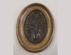 Bromsgrove Guild. A bronze oval wall plaque - Thumbnail 1