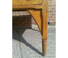 E. W. Godwin, attributed. A Well Designed Superior Quality Anglo-Japanese Oak Desk - Thumbnail 8