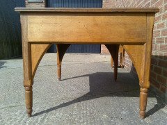 E. W. Godwin, attributed. A Well Designed Superior Quality Anglo-Japanese Oak Desk - Thumbnail 9
