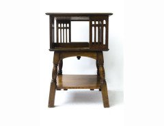 Liberty & Co., A Good Quality Arts & Crafts Revolving Bookcase - Thumbnail 2
