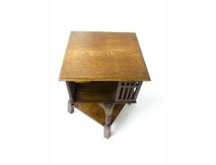 Liberty and Co. a Good Quality Arts and Crafts Revolving Bookcase. - Thumbnail 4