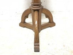 A W N Pugin. A Gothic Revival oak wine or tea table - Thumbnail 6