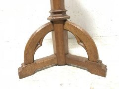 A W N Pugin. A Gothic Revival oak wine or tea table - Thumbnail 7