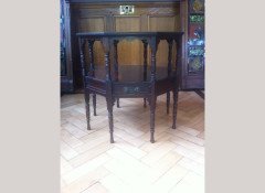 An exceptional Moorish Octaganal occasional table with four opposite drawers - Thumbnail 2