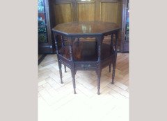 An exceptional Moorish Octaganal occasional table with four opposite drawers - Thumbnail 3