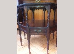 An exceptional Moorish Octaganal occasional table with four opposite drawers - Thumbnail 5