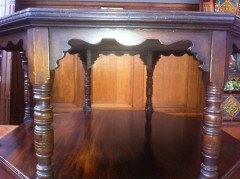 An exceptional Moorish Octaganal occasional table with four opposite drawers - Thumbnail 6