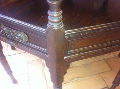 An exceptional Moorish Octaganal occasional table with four opposite drawers - Thumbnail 8