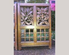 Alfred Waterhouse (attributed). A pair of Gothic Revival hinged alter gate - Thumbnail 4