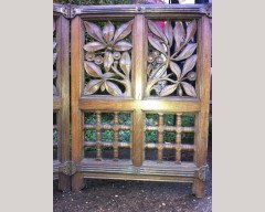 Alfred Waterhouse (attributed). A pair of Gothic Revival hinged alter gate - Thumbnail 6