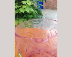 A cranberry oil lamp shade - Thumbnail 6