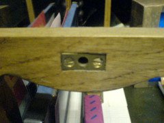 Set of four handles 2 Heart shaped mirror swivels. 2 squashed ball spacers - Thumbnail 7