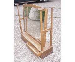 Set of four handles 2 Heart shaped mirror swivels. 2 squashed ball spacers - Thumbnail 2