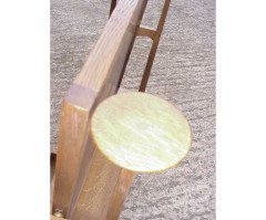 Set of four handles 2 Heart shaped mirror swivels. 2 squashed ball spacers - Thumbnail 3