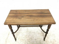 E W Godwin for Collinson and Lock. A fine quality Anglo Japanese fold over card table - Thumbnail 1