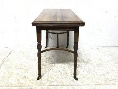 E W Godwin for Collinson and Lock. A fine quality Anglo Japanese fold over card table - Thumbnail 2