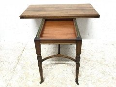 E W Godwin for Collinson and Lock. A fine quality Anglo Japanese fold over card table - Thumbnail 6