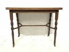E W Godwin for Collinson and Lock. A fine quality Anglo Japanese fold over card table - Thumbnail 8
