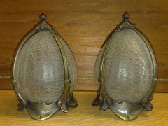 A pair of crackle glazed shade - Thumbnail 1