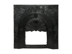 Thomas Jeckyll for Barnard Bishop and Barnard. A rare cast iron fire insert designed by Thomas Jeckyll. - Thumbnail 1