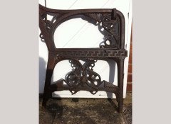 Dr Christopher Dresser. A Coalbrookdale garden canopy bench - Thumbnail 3