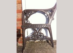 Dr Christopher Dresser. A Coalbrookdale garden canopy bench - Thumbnail 4
