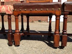 A W N Pugin for Gillows. Two almost identical sets of Gothic Revival oak dining chairs designed for The House Of Lords - Thumbnail 2