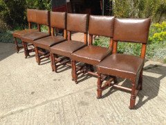 A W N Pugin for Gillows. Two almost identical sets of Gothic Revival oak dining chairs designed for The House Of Lords - Thumbnail 21