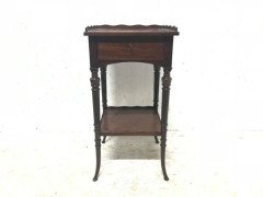 E W Godwin for Collinson and Lock. An Aesthetic movement mahogany side table - Thumbnail 1