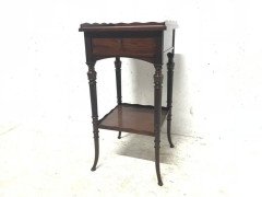 E W Godwin for Collinson and Lock. An Aesthetic movement mahogany side table - Thumbnail 2