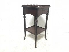 E W Godwin for Collinson and Lock. An Aesthetic movement mahogany side table - Thumbnail 3