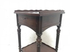 E W Godwin for Collinson and Lock. An Aesthetic movement mahogany side table - Thumbnail 5