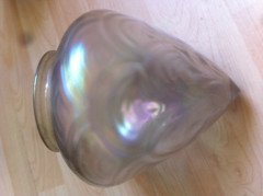 Arts and Crafts opaque pineapple glass shade c.1900 - Thumbnail 3