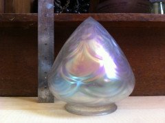 Arts and Crafts opaque pineapple glass shade c.1900 - Thumbnail 5