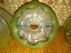 A set of three moulded green shade - Thumbnail 5