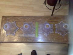 A rare set of four Vaseline shade - Thumbnail 1