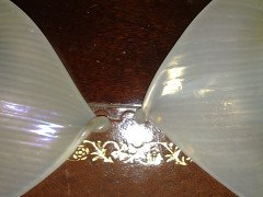 Pair of Lily-Shaped Vaseline Glass Shades with Flared Rims - Thumbnail 6